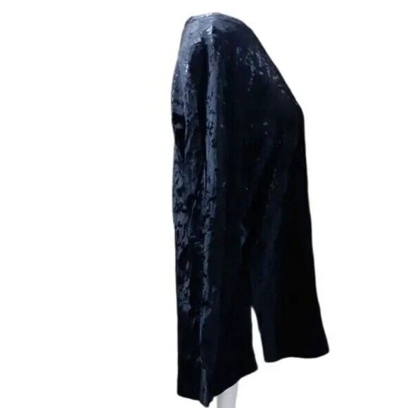 Soft Surroundings Women's Black Long Sleeves Shirt Blouse Work Office Sz Small - Picture 3 of 7